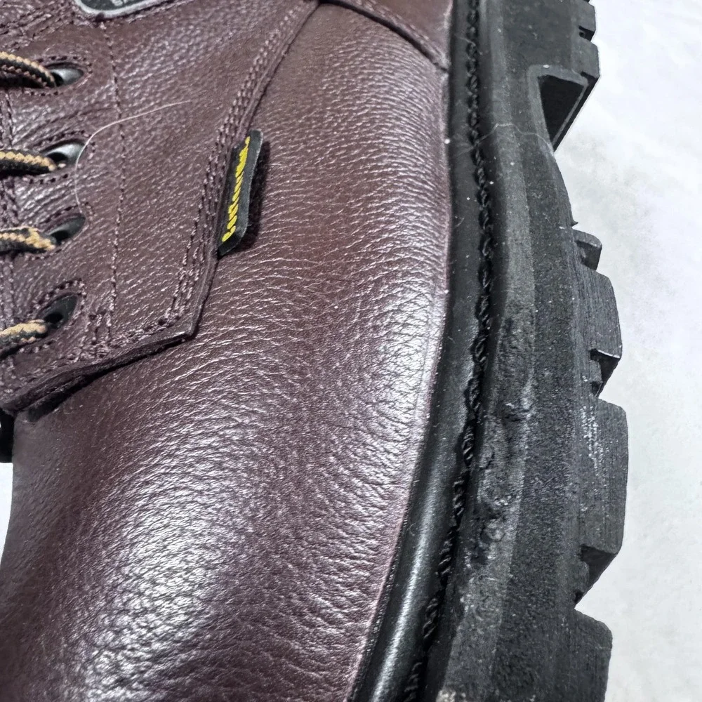 HyTest Work‎ Boots Mens Size 8.5 Brown Waterproof Insulated Safety ContourMet